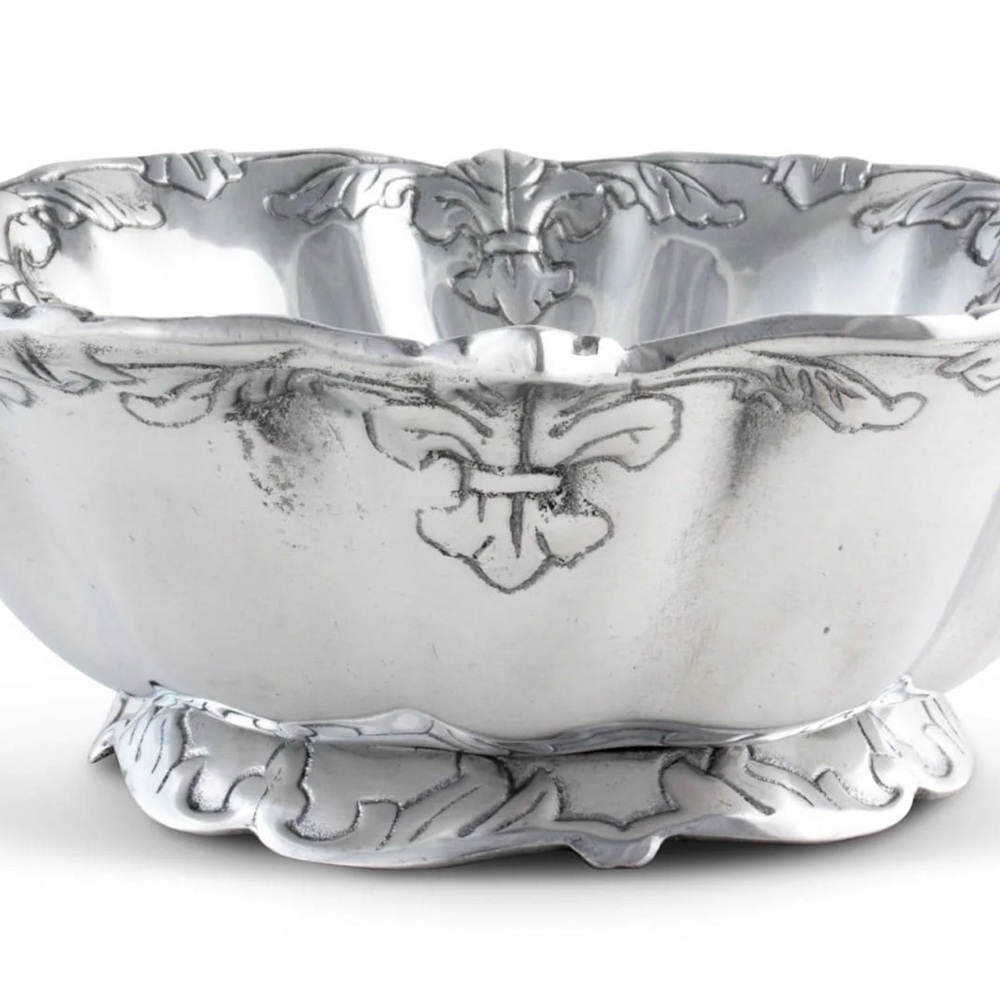 FLEUR-DE-LIS SALAD BOWL 12 - Picture 2 of 15